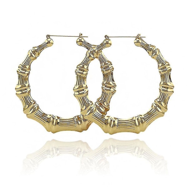 øredobber Large Circle 100mm Bambus Iron Ear Hoops For Party