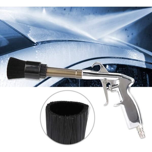 Högtrycksrengöringspistol för fordon Pneumatisk rengöringspistol (borstetyp av legerat hornhuvud),