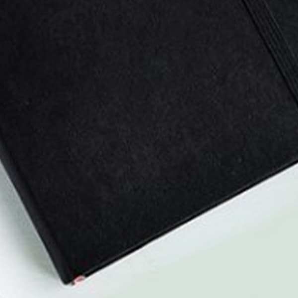Notesbog Tykt Papir Smudsafvisende Multifunktionel PU Læder Forretningsnotesbog Til Dagbog Studienoter Sort