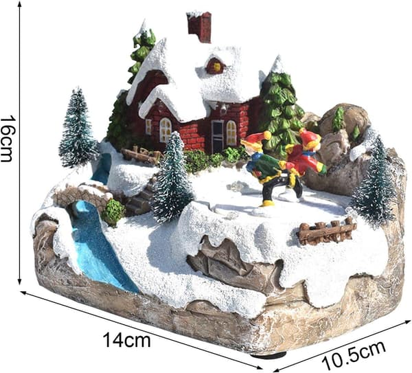 LED julelandsby, julelandskap med LED-lys
