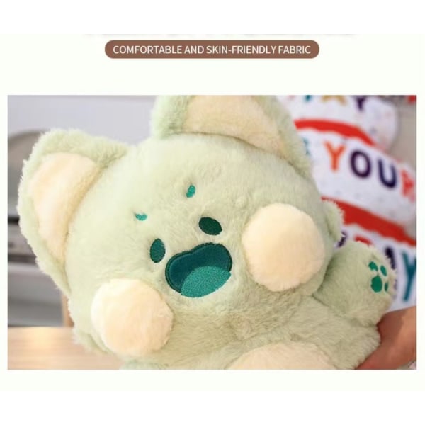 45 cm Dudu Meow Doodle Cat Plyschkattunge Kawaii Toy Fluffy Green