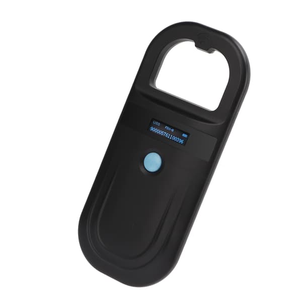 Sort Pet Microchip Scanner 134.2Khz Håndholdt Dyrescanner til Katte Hunde