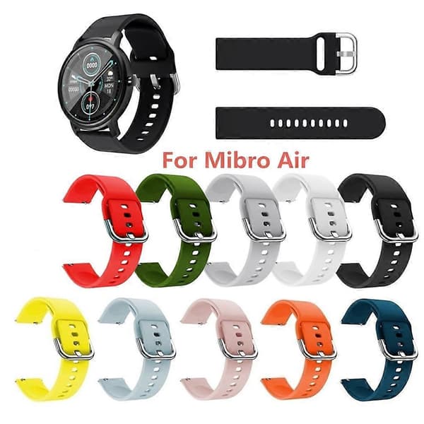 til Mibro Air Remme Justerbart Urarmbånd Silikone Smartwatch Rem