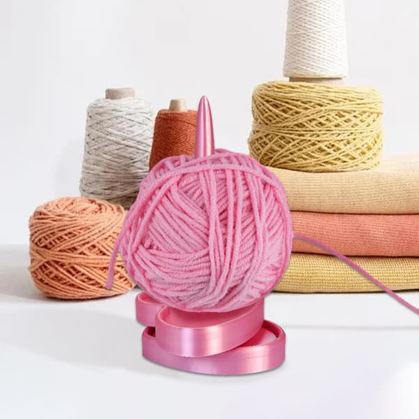 Ny garnspinder stand skinnende design garnspindere, lyserød