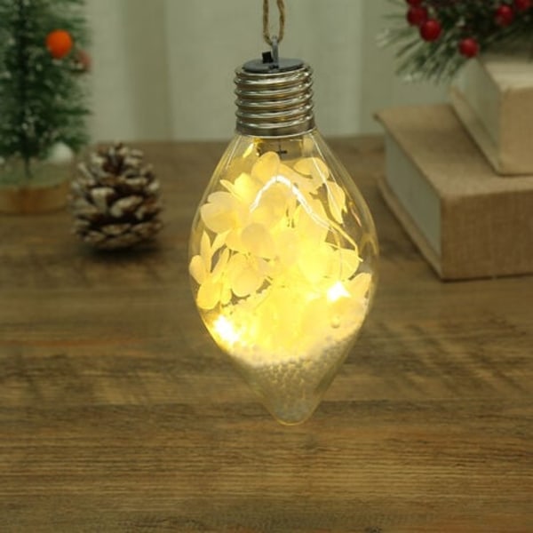 Pakk klare LED julekuler hengelys for juletre, bursdag, bryllupsfest, C