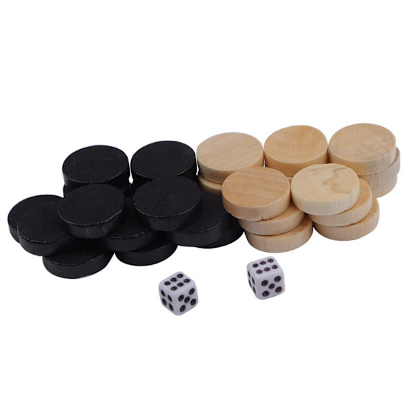 32 st Barn Damspel Checkers Backgammon Schackset Brädspel Lärande Camping