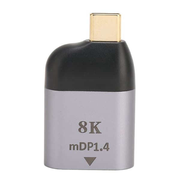 USB C til Mini DisplayPort Adapter Plug and Play 8K 60Hz Type C Han til Mini DP Hun