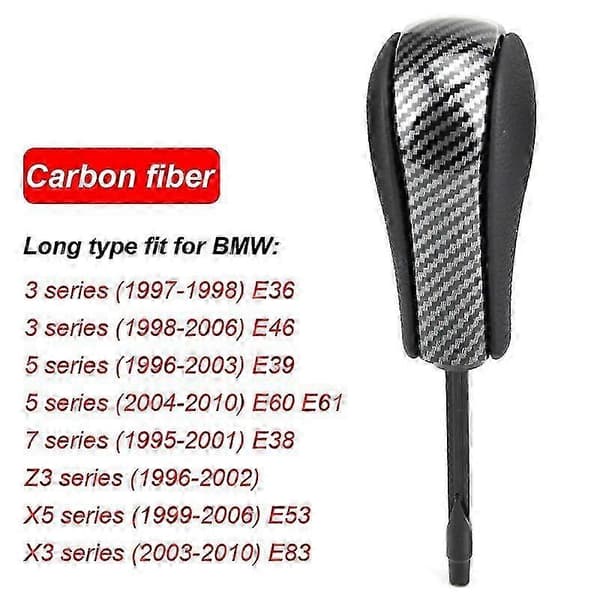 Automaattinen auton vaihdevipu BMW E39 E46 E53 E60 E61 E63 E64 E81 E82 E87 E90 E91 E92 E93 E83 ABS hiilikuitu auton muotoiluun