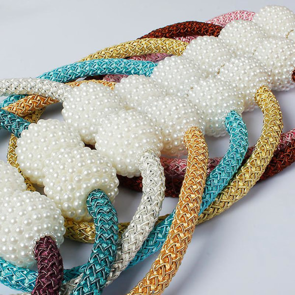 Enkla monteringsfria gardinband White