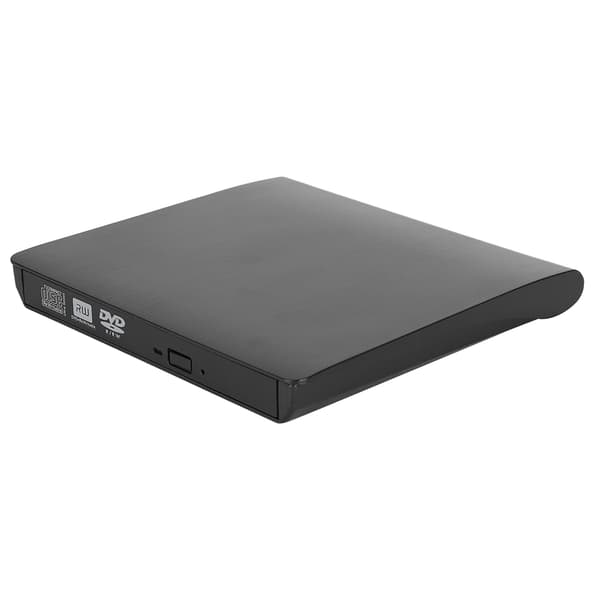 USB 3.0 ekstern DVD CD-brænder optisk drev med skridsikker måtte til bærbar computer stationær sort