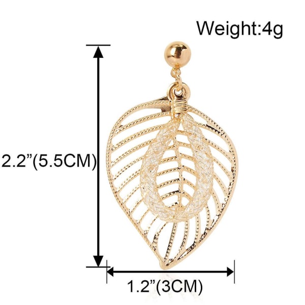 Örhängen Leaf Stud Modesmycken B2313