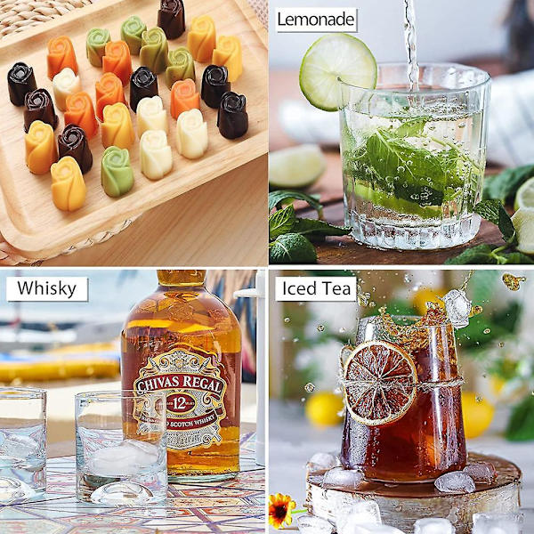 Ice Cube Brickor Återanvändbara för Whiskeycocktailchoklad
