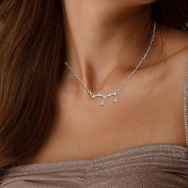 Tolv Constellation Lady halsband jul liten gåva hänge halsband prydnadsföremål