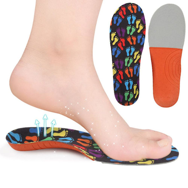 Barn Andningsbara Sneaker Inlägg Kudde Stöd Innersulor Skor (26-29)