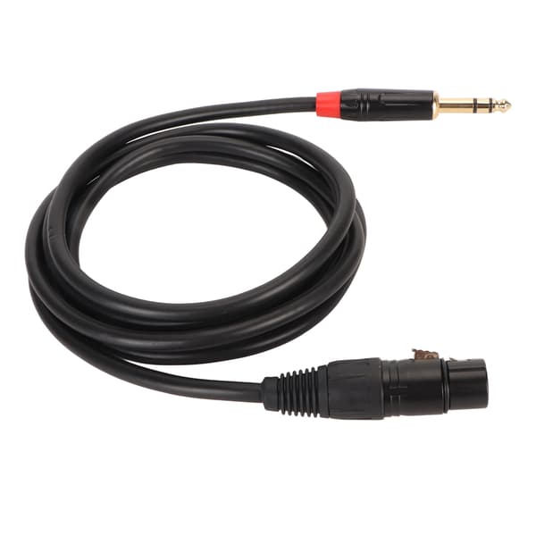 2m XLR Hun til 1/4 Tomme TRS Balanceret Mikrofonkabel