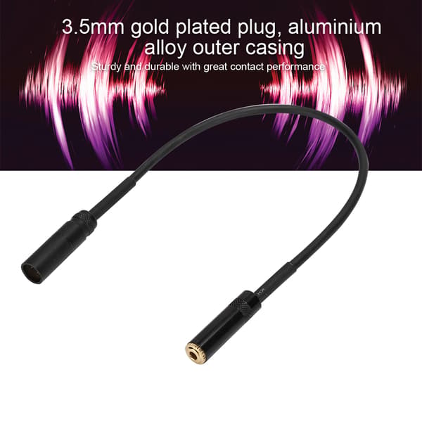 3,5 mm hun til mini XLR han lydadapterkabel 0,3 m til kamerafotoudstyr