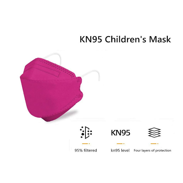 Naamio Kf944-kerroksinen pölytiivis kalansuu pajunlehtinen naamio rose red