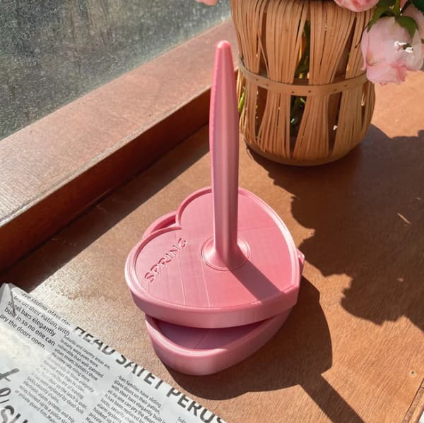 Ny garnspinder stand skinnende design garnspindere, lyserød