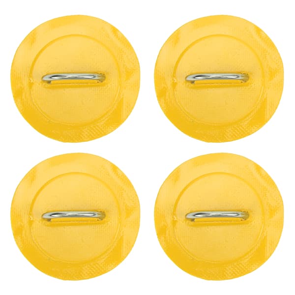 4 stk. Oppustelig Båd D Ring Patch PVC Holdbar Marine Rustfrit Stål Fast Spænde Gul