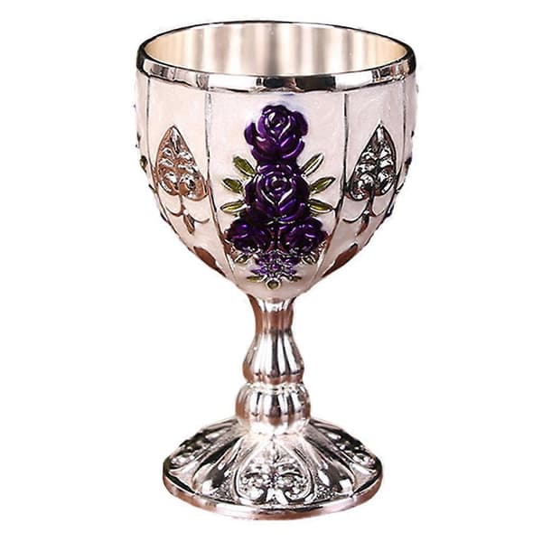 Begert preget kopp Elegant koppfester Drikkevarer Silver Purple as describe