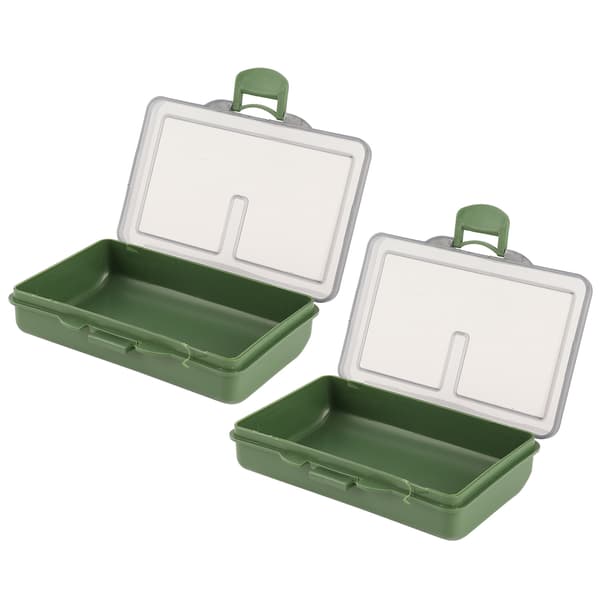 Kompakt agnboks for fiskekrok - 2 stk