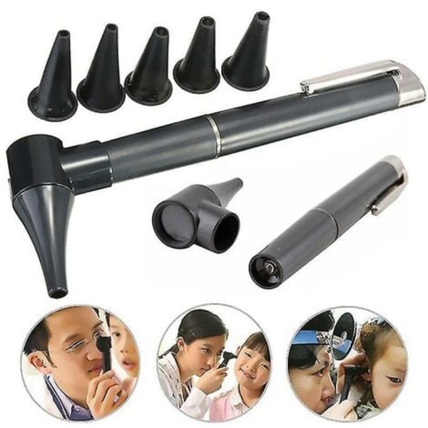 Diagnostc Otoskop Set Penlight Ear Health Care Medicinsk utrustning Ficklampa Magnifier Len