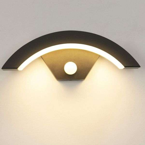 Udendørs Vandtæt Væglampe LED Indendørs Menneskelig Krop Intelligent Induktion Væglampe 12W Varm Hvid