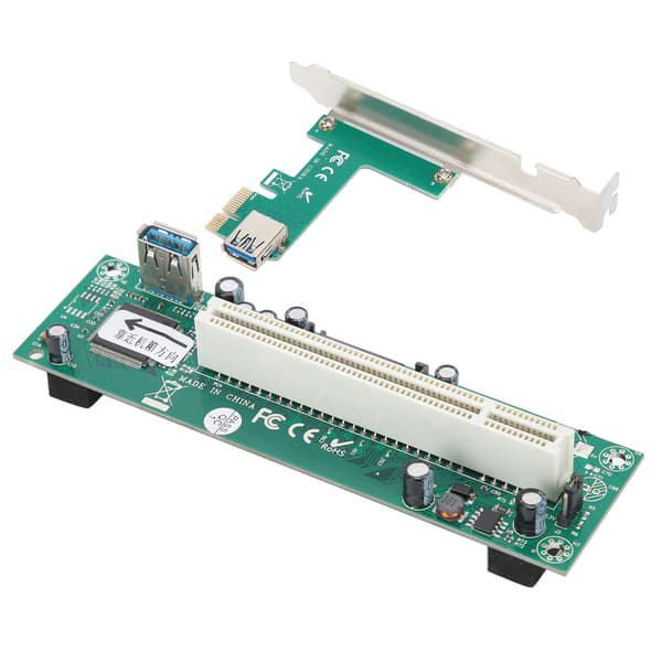 PCI Express til PCI Adapter Netværkskort Controller Mini ASM1083 4 Pin Stik