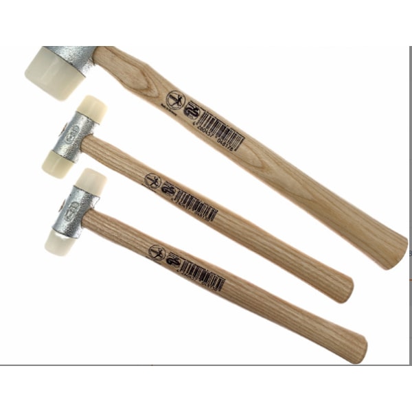 Hammer gummi hammare vit gummi hammare trähandtag gummi hammare nylon hammare stötsäker hammare,