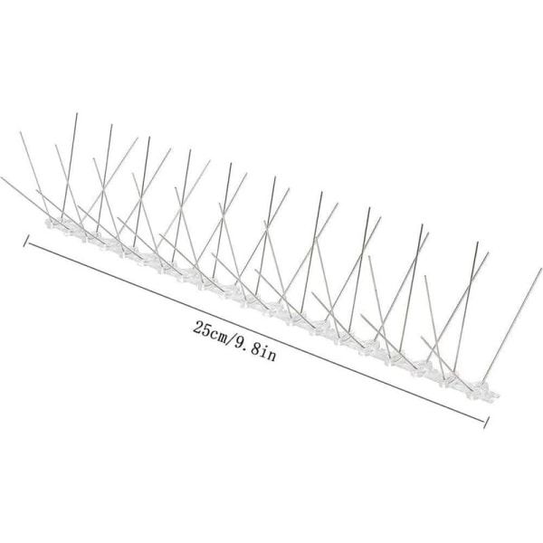 Værktøjer til at forhindre fugletorne, balkonfugletorne (25 cm (10 torne, 20 nåle)),