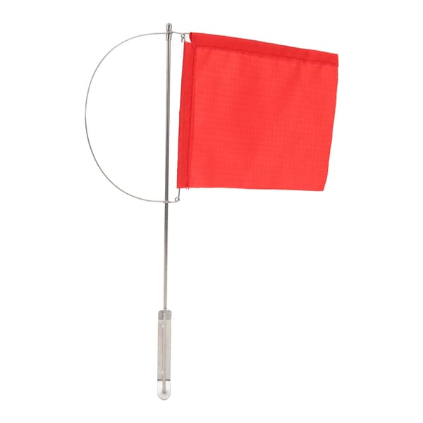 Rød Båt Flagg Rustfritt Stål Vindindikator Seilbåt 185x135 mm