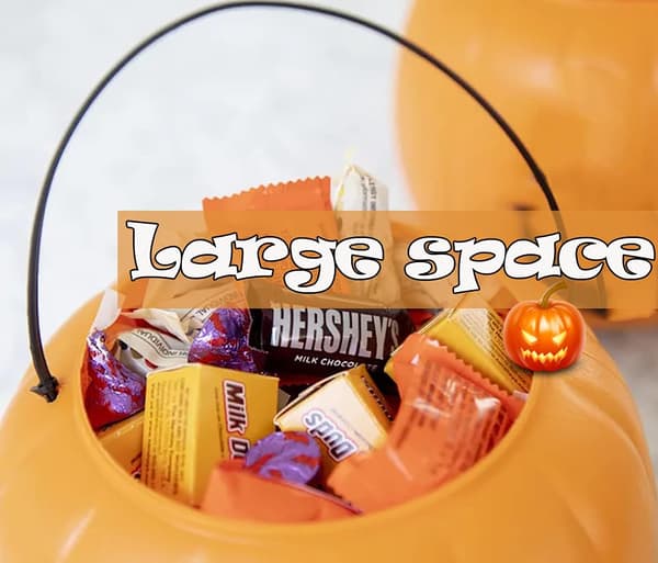 Halloween græskar slikspand til børn, bærbar traditionel F