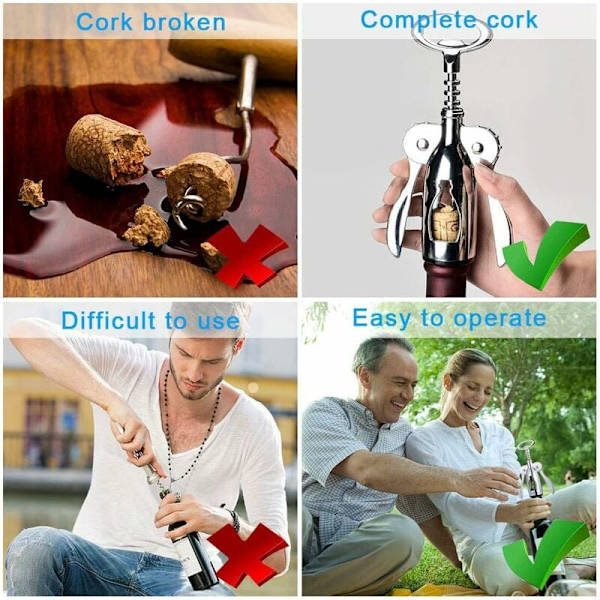Papperskortförpackning vinflasköppnare multifunktionell vinflasköppnare multifunktionell flasköppnare med ölflasköppnare,