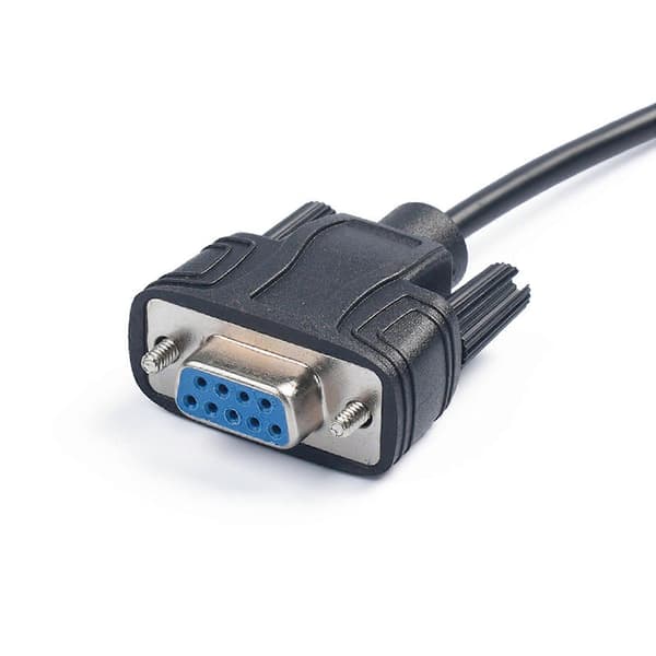 RS232 til 3,5 mm hanstik adapterkabel DB9 9-benet hun 3,5 mm/1/8 tomme stik til stereo- og kommunikationsudstyr Multicolor