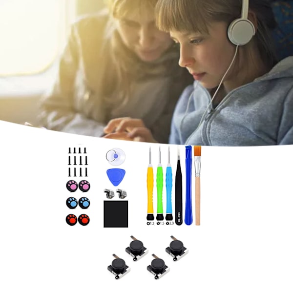 33 i 1 Joycon Controller Reparationssæt til Switch Joystick Udskiftningsværktøj