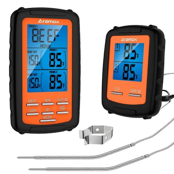 Matlagningstermometer för BBQ, rök, grill, ugn, snabbläsande kötttermometer