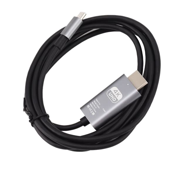 USB C til HDMI Kabel 4K 30Hz Plug and Play UHD Adapter