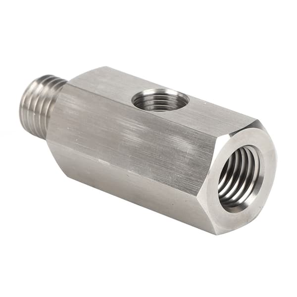 M12x1.5 1/8 NPT Turbo Olietryksensor T-adapter Rustfrit Stål Biltilbehør