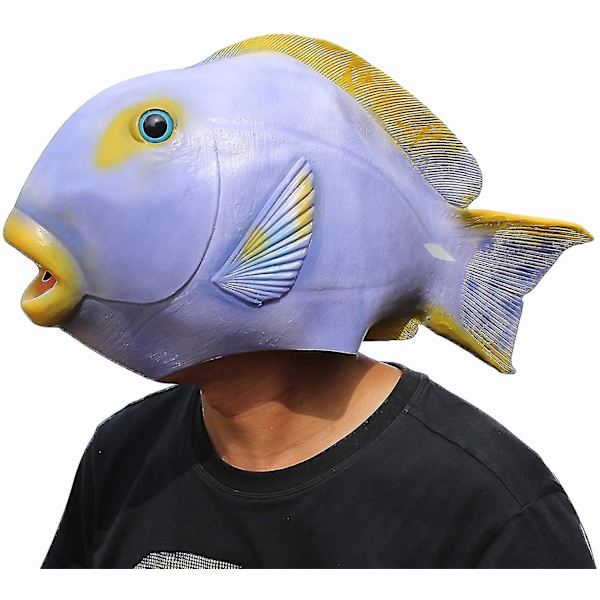 Deluxe Halloween -asujuhlat Latex Animal Head Mask Tropical Fish Sea Animal