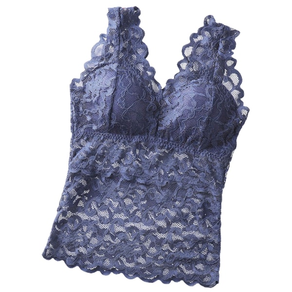 Lace Camisole Ladies Knit urheilualusvaatteet Dark Blue 3XL