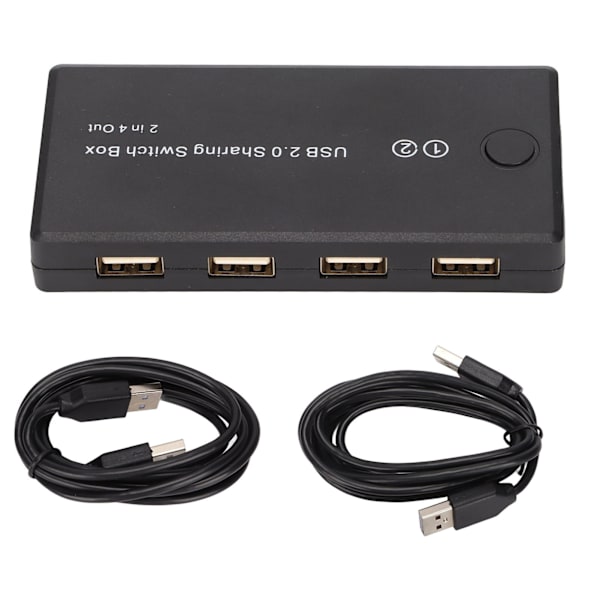 USB 2.0 Switch Selector 2 Input 4 Output Høj Kompatibilitet Computer Perifer Switch Adapter