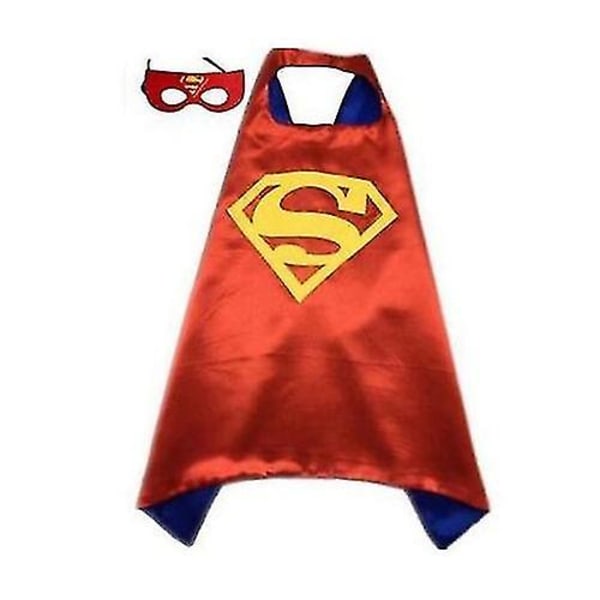 Kids Boy Marvel Superhelte Cosplay kappe med øjenmaske Red Superman