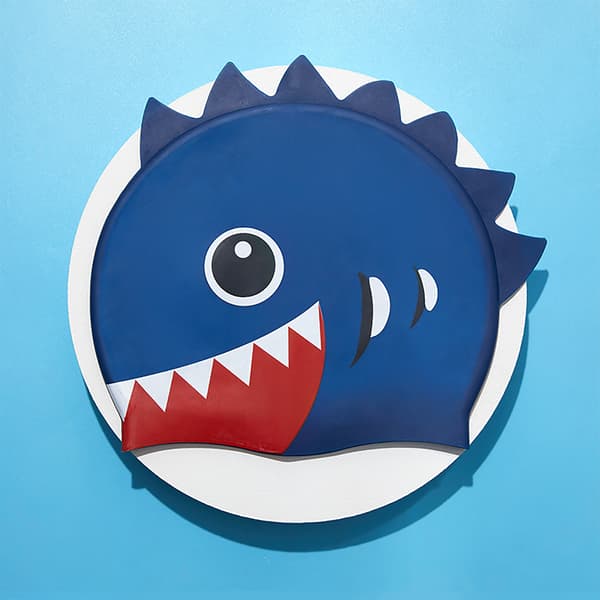 Silikon Tecknad Badmössa Professionell Vattentät Barn Badmössa Typ A