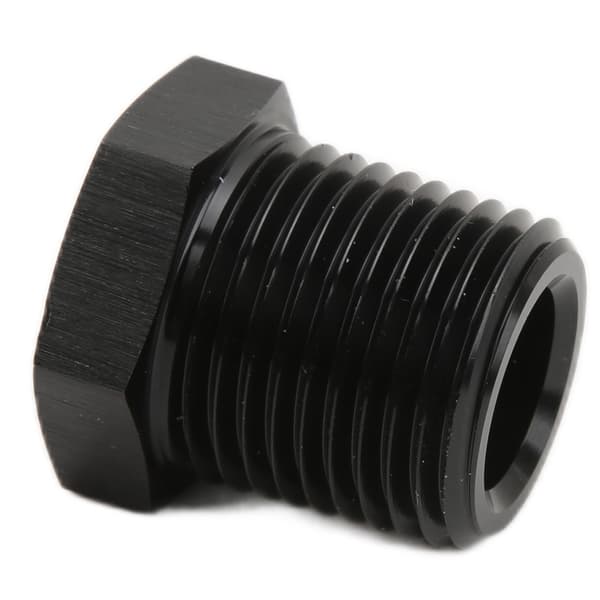 1/4 tommer NPT Han til 1/8 tommer NPT Hun Reducer Adapter Sort Beslag Biltilbehør