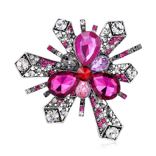 Färgglada Rhinestones Brosch Shiny Lapel Pin Badge Bag Kläder Dekoration