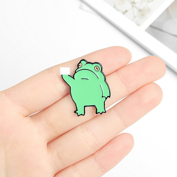 5 st Brosch Pin Rolig Anime Legering Söt Groda Tecknad Djur Brosch För Barn