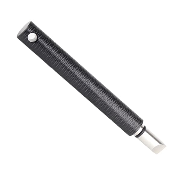 Golf Groove Sharpener i rustfrit stål, 11 cm længde, sort