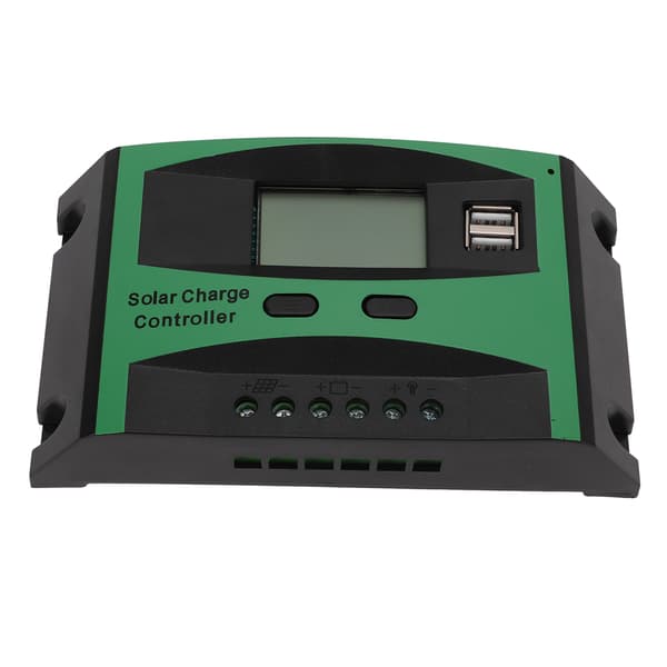 20A PWM Solcellepanelkontroller 12V 24V Smart LCD Lader Regulator Utendørs