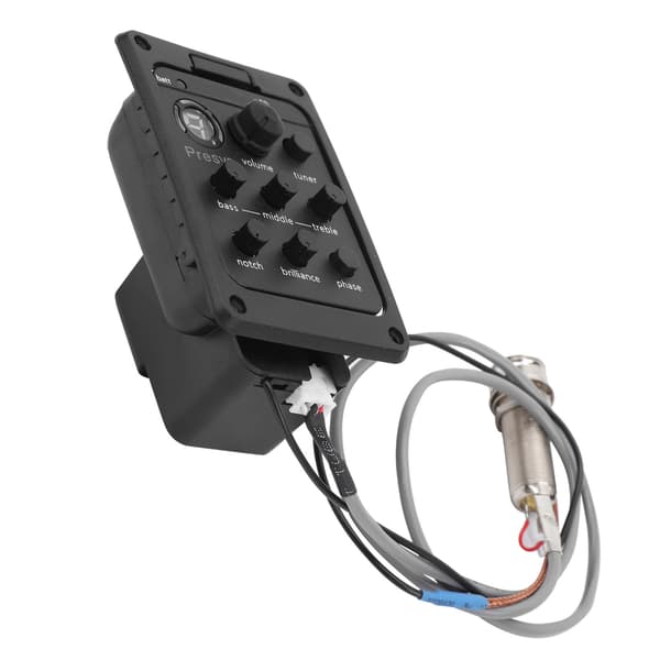 Guitar Tuner Equalizer Akustisk Piezo Pickup Musikinstrument Tilbehør