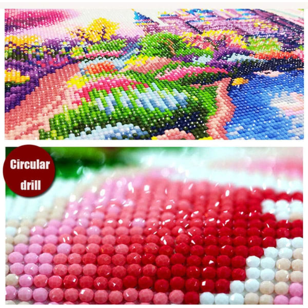 DIY 5D Diamond Painting Kits, DIY 5D Diamond DIY 5D Diamond Maling Home Wall Decoration Malerier Korssting Diamond Decoration (30*40cm),